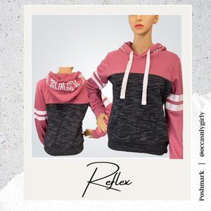 Reflex Grey & Dusty Rose Love Varsity Hoodie